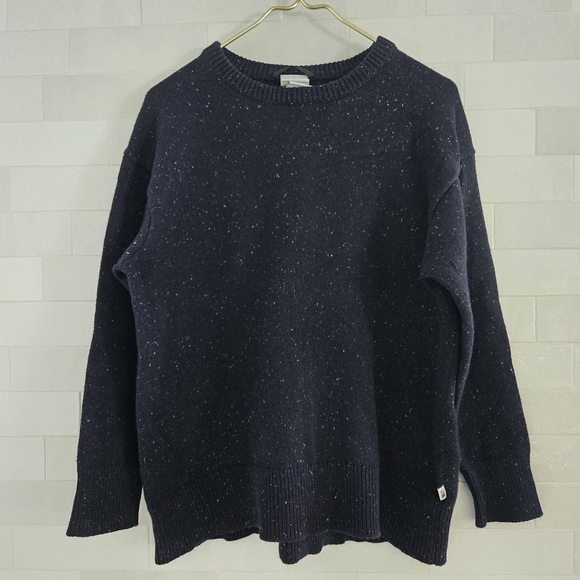 North Face Wool Blend Crestview Crew Neck Sweater Aviator Navy Women's Size XL - Picture 4 of 9